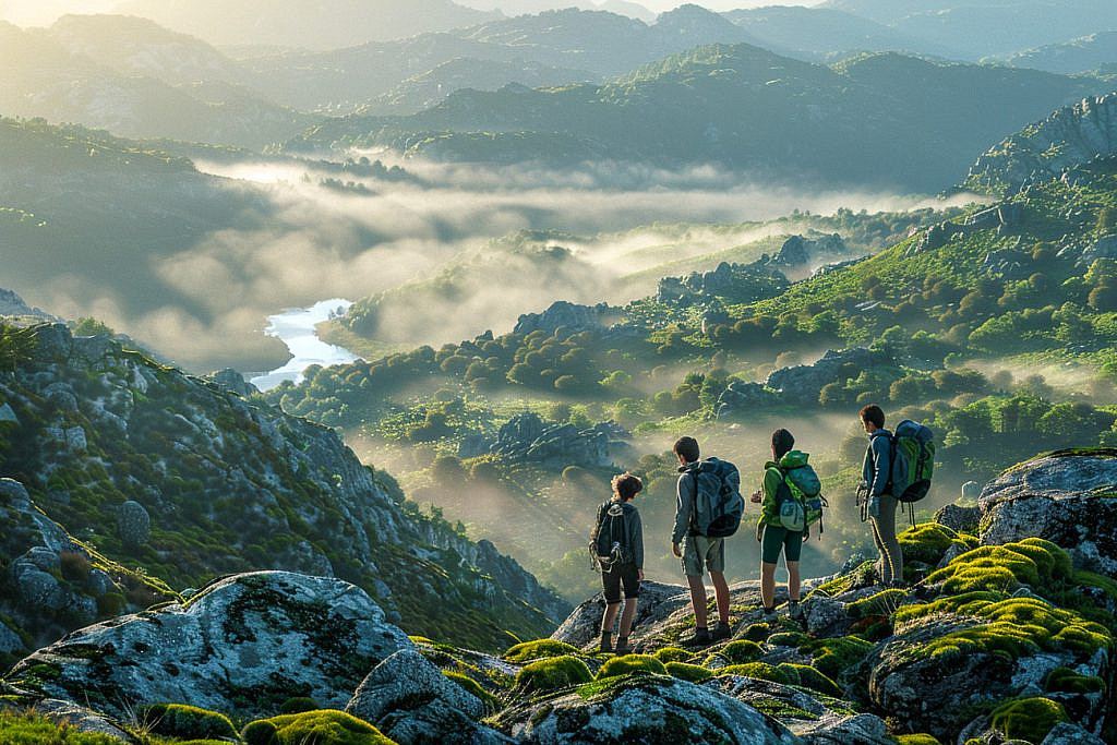 Gazing across the valleys of Peneda-Gerês National Park—one of the most stunning hidden gems in Portugal and a perfect start for an adventure beyond Porto.