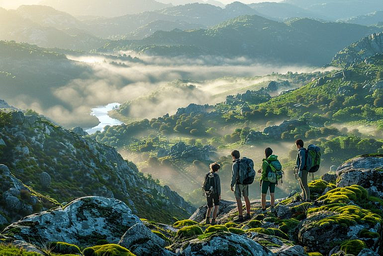 Gazing across the valleys of Peneda-Gerês National Park—one of the most stunning hidden gems in Portugal and a perfect start for an adventure beyond Porto.
