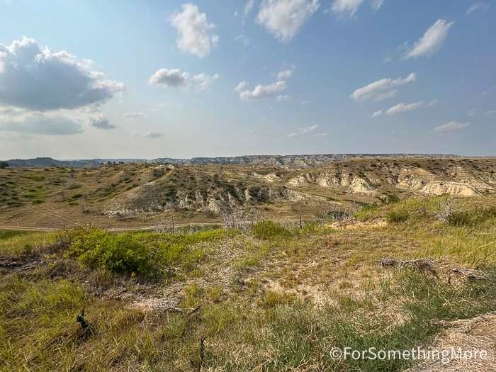 North Dakota Badlands near Medora and Theodore Roosevelt National Park during a family trip.